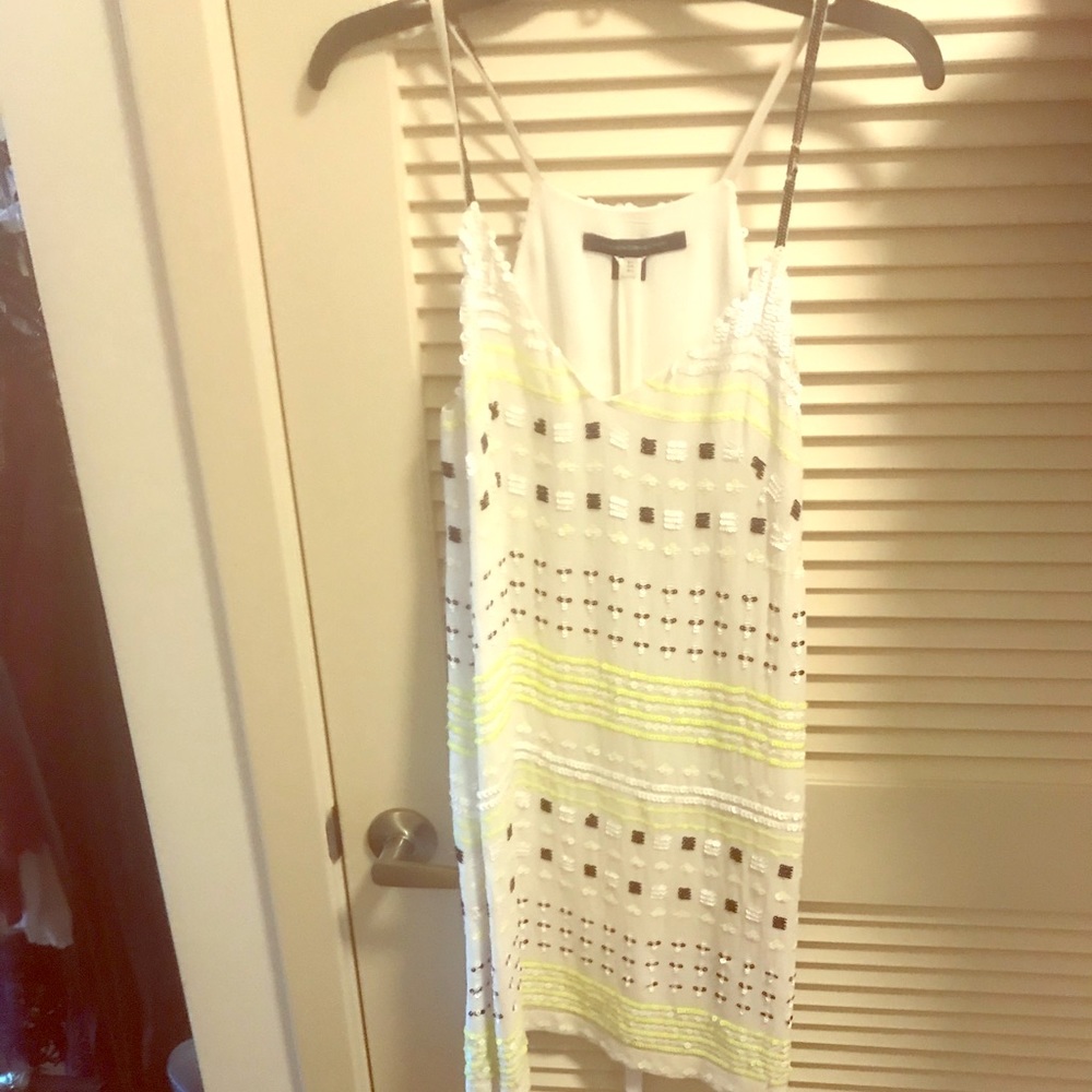 French connection multi beaded dress